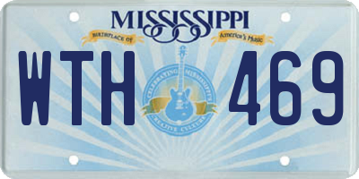 MS license plate WTH469