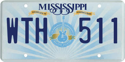 MS license plate WTH511