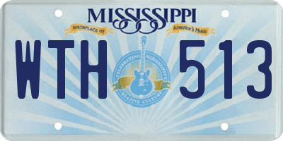 MS license plate WTH513