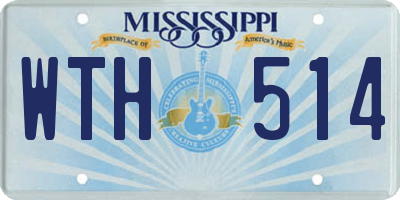 MS license plate WTH514