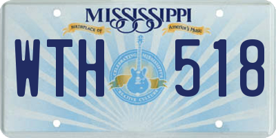 MS license plate WTH518