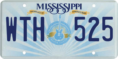 MS license plate WTH525
