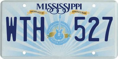 MS license plate WTH527