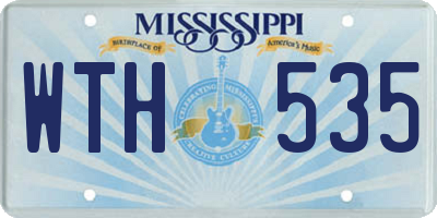 MS license plate WTH535