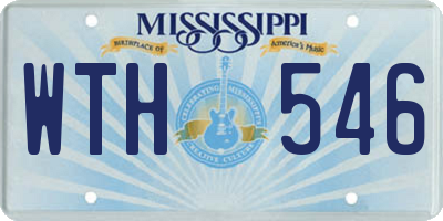 MS license plate WTH546