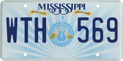 MS license plate WTH569