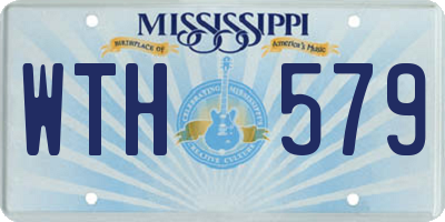 MS license plate WTH579