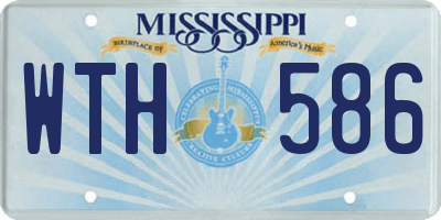 MS license plate WTH586