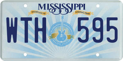MS license plate WTH595