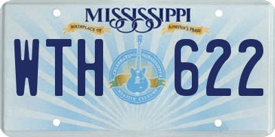 MS license plate WTH622