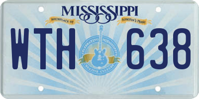 MS license plate WTH638