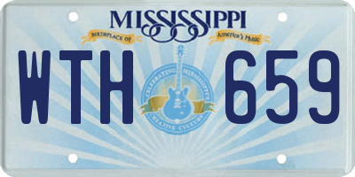 MS license plate WTH659