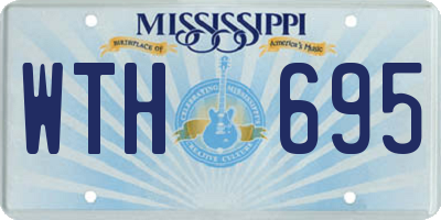 MS license plate WTH695
