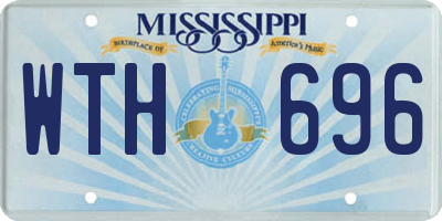 MS license plate WTH696