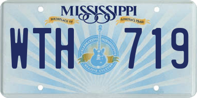 MS license plate WTH719