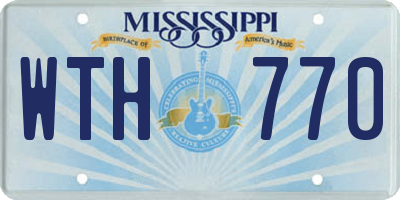 MS license plate WTH770