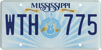 MS license plate WTH775