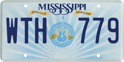 MS license plate WTH779