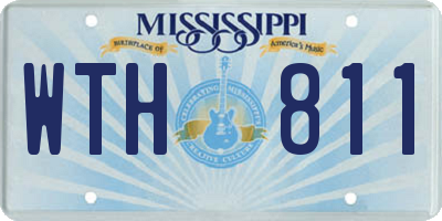 MS license plate WTH811