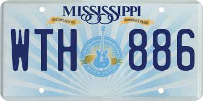 MS license plate WTH886