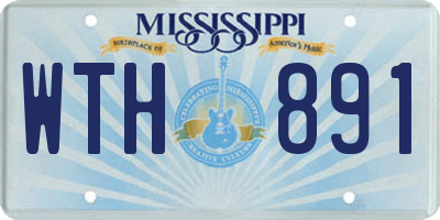 MS license plate WTH891