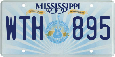 MS license plate WTH895