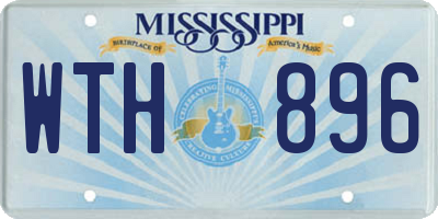 MS license plate WTH896