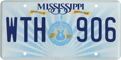 MS license plate WTH906