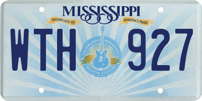 MS license plate WTH927