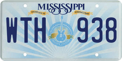 MS license plate WTH938