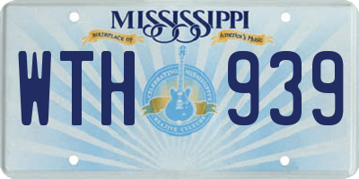 MS license plate WTH939