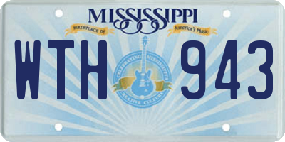 MS license plate WTH943