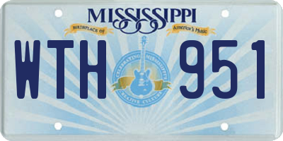 MS license plate WTH951