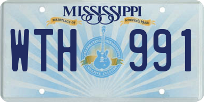 MS license plate WTH991