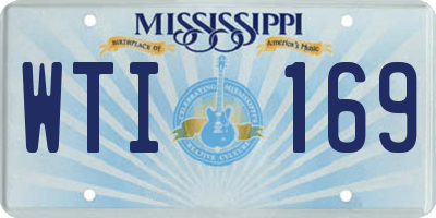 MS license plate WTI169
