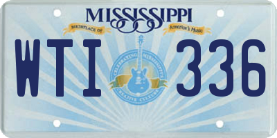 MS license plate WTI336