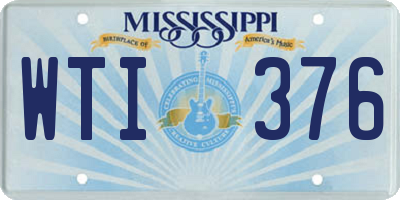 MS license plate WTI376