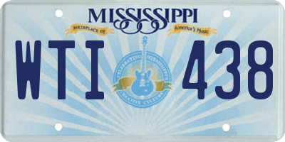 MS license plate WTI438