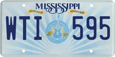 MS license plate WTI595