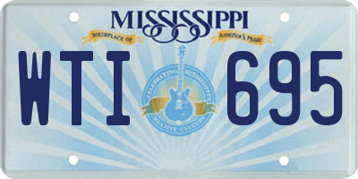 MS license plate WTI695