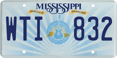 MS license plate WTI832