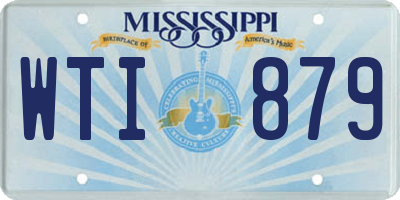 MS license plate WTI879