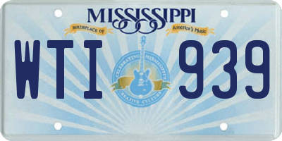 MS license plate WTI939