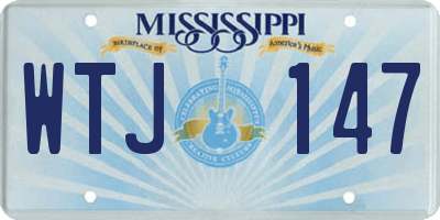 MS license plate WTJ147