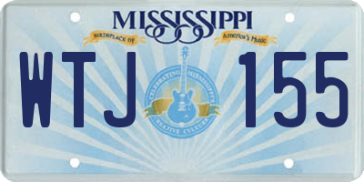 MS license plate WTJ155