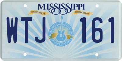 MS license plate WTJ161