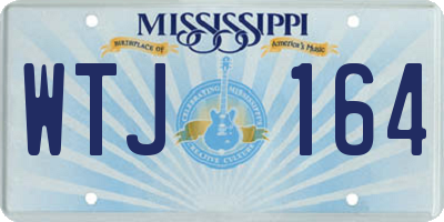 MS license plate WTJ164