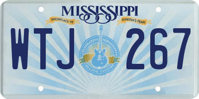 MS license plate WTJ267
