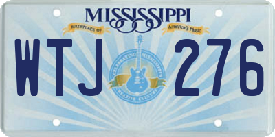 MS license plate WTJ276