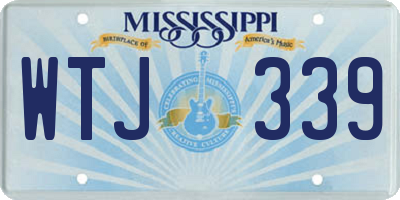 MS license plate WTJ339